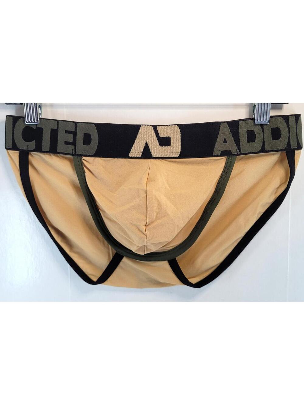 ADDICTED Men’s M / 32 Naked Feeling Bikini Brief Sexy Underwear Beige – NEW